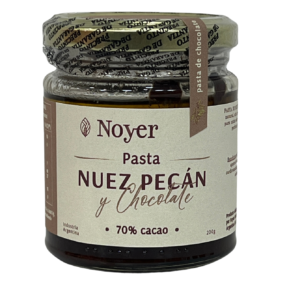 Pasta de nuez pecán con cacao al 70%.