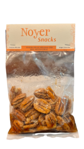 Snack de nuez pecán con miel.