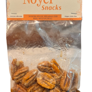 Snack de nuez pecán con miel.